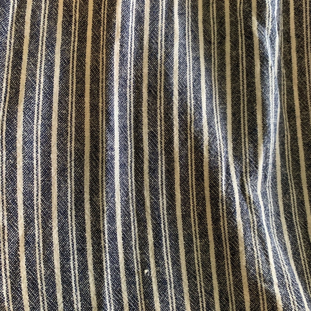 Coastal Grandma Cottage Nautical Striped Drawstring wide legged pants size XL - Picture 9 of 9